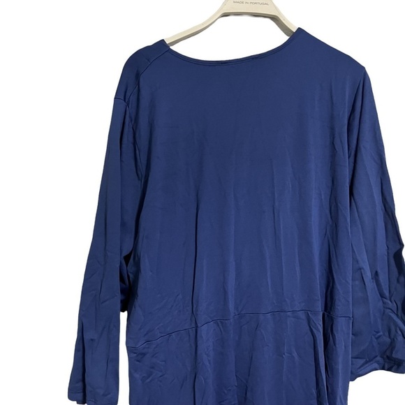 ASOS Deep Blue Long Sleeve Dress - Picture 6 of 9